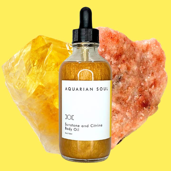 Sunstone and Citrine Radiance Oil for wholesale by Aquarian Soul