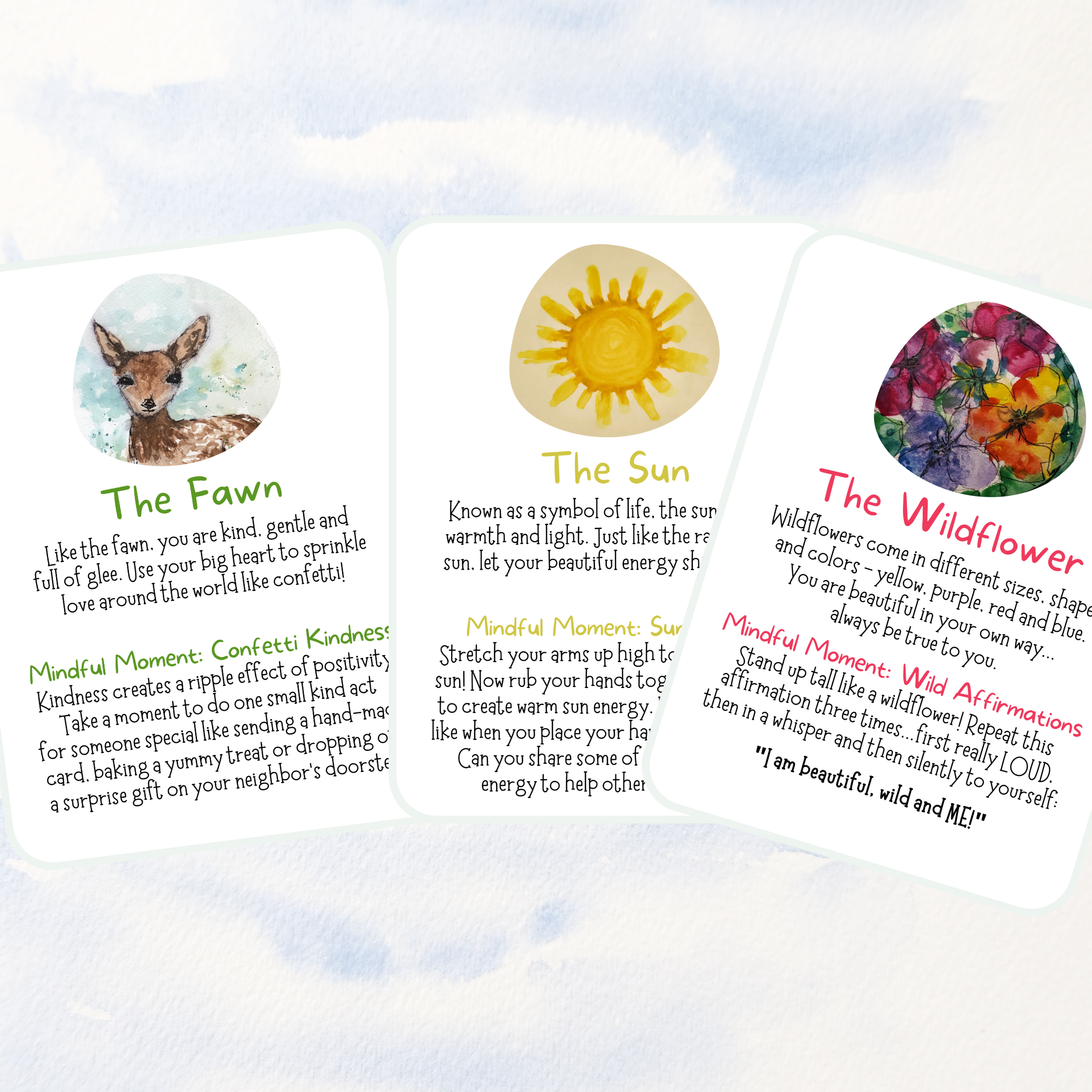 Healthy Chicks - Wholesale Learning Cards - Kids & Baby - "Mindful & Magical Me" Kids Inspiration Deck5