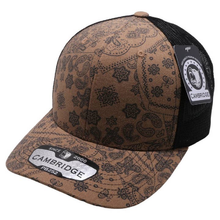 DOBBI - Wholesale Trucker hat – Women’s - CAMBRIDGE PAISLEY MESH TRUCKER HAT8