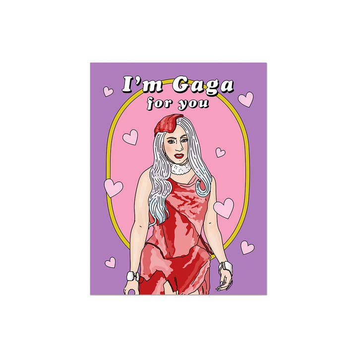 Party Mountain Paper co. - Wholesale Valentine's Day Card - Gaga For You | Last Chance