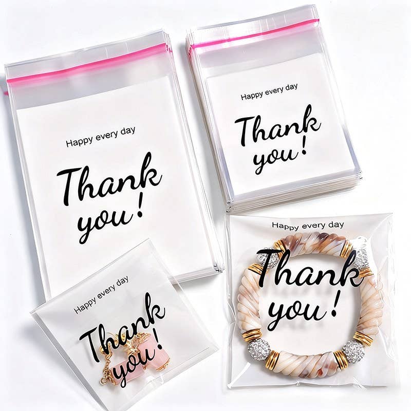 AMORINO SRL - Wholesale Gift Bag - 200PCS PLASTIC THANK YOU GIFT BAGS2