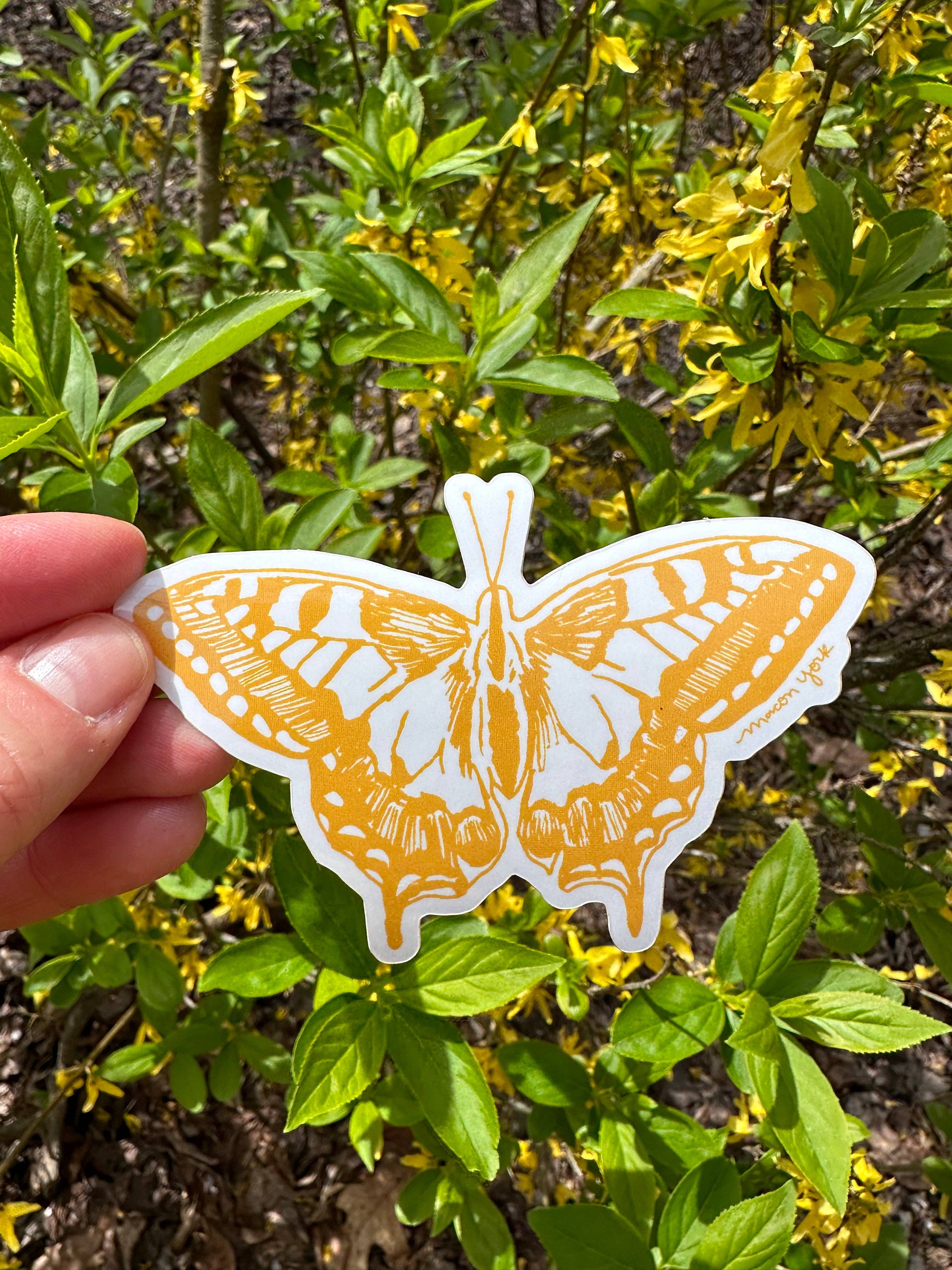Macon York Press - Wholesale Sticker - Vinyl Sticker: Swallowtail1