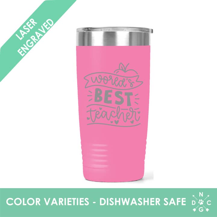 Northern Country Girl Designs, LLC - Vendita all'ingrosso Bicchiere/tazza termica - Tazza da caffè con scritta «Best Teacher» del mondo, regalo per insegnante10