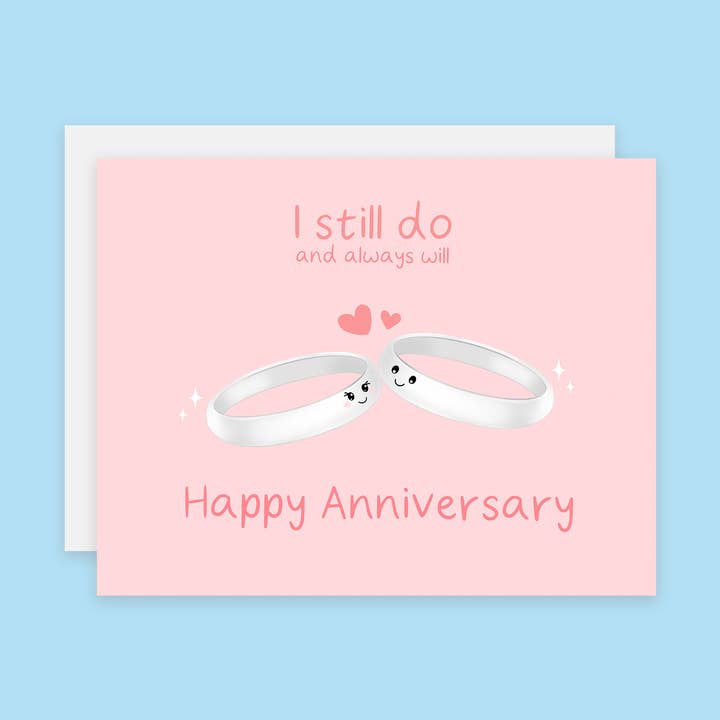 Hochzeitstagskarte „I Still Do“ für den Großhandel von Sixtyeightcolors