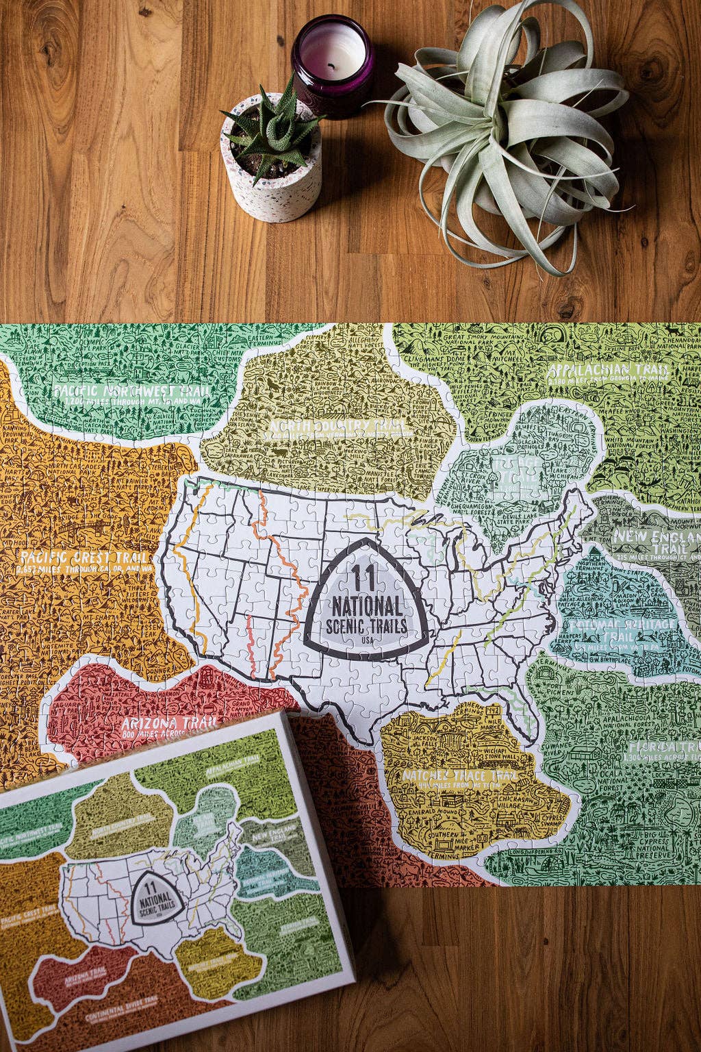 Brainstorm - Wholesale Puzzle - Adult - 11 U.S. National Scenic Trails Puzzle6