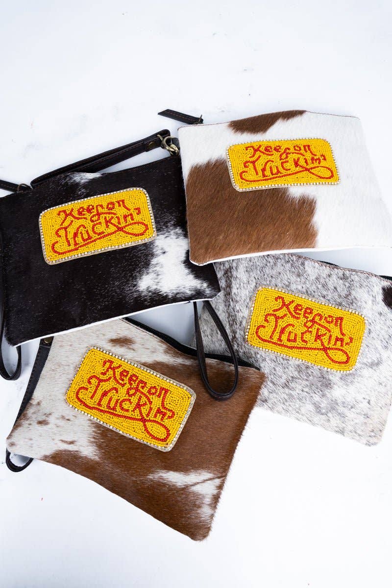 Wholesale Accessory Market - Wholesale Clutch Bag - Women's - Keep On Truckin' Cowhide Wristlet Clutch3