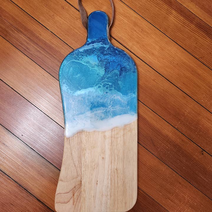 Placas de características de resina onduladas oceânicas com um brilho azul por atacado de Surf to Sand