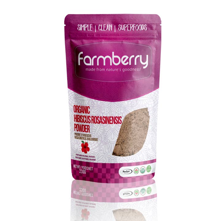 Farmberry - Wholesale Protein/Superfood Powder - Farmberry Organic Hibiscus Powder 115g
