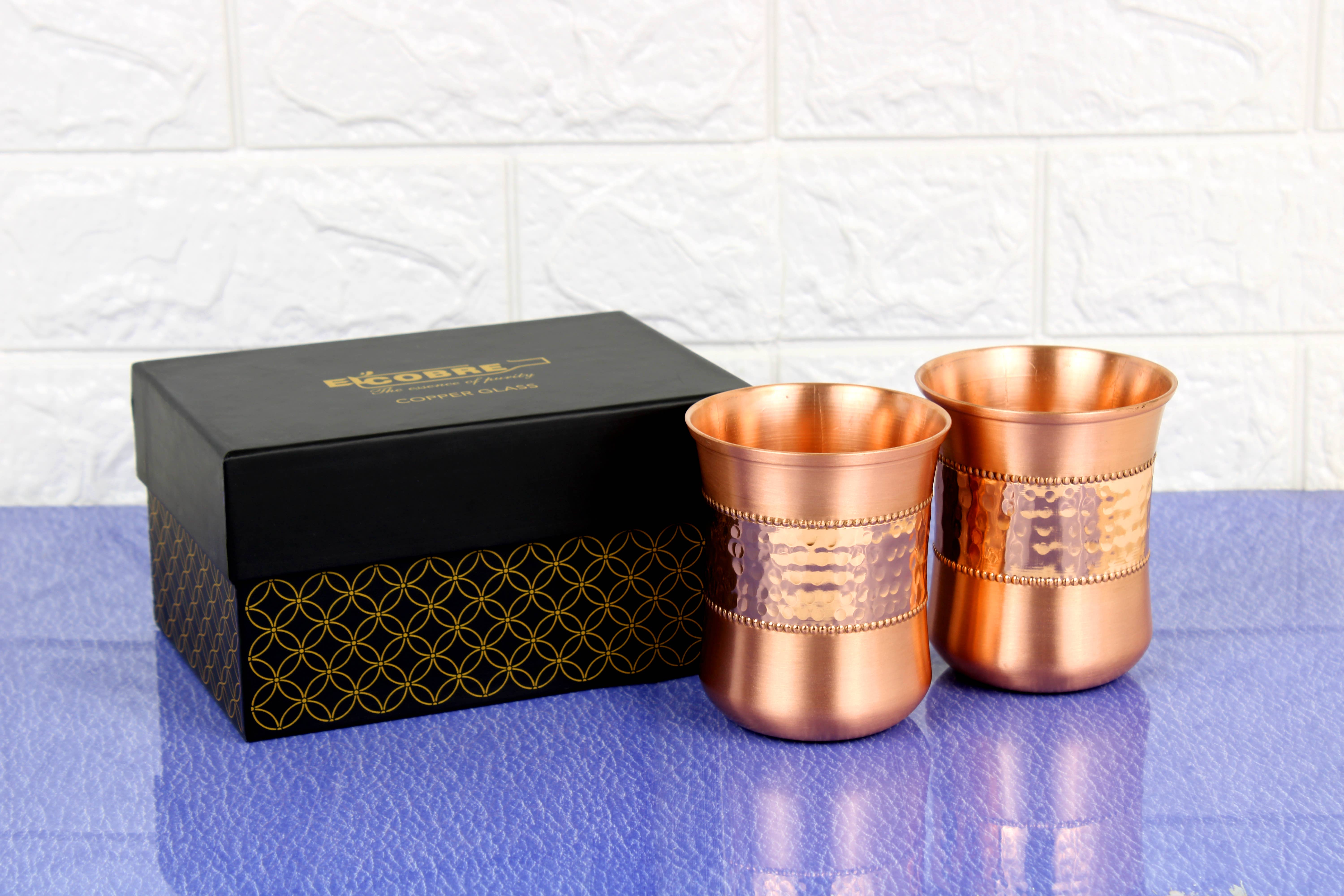 El'Cobre-Ecozonelifestyle - Wholesale Drinking Glass/Cup - Curved Sequence Glass Set in Gift Box (2 Glasses)4