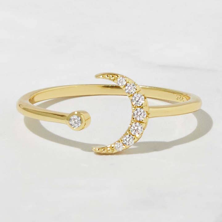 Moon Ring for wholesale by Sami Jewels