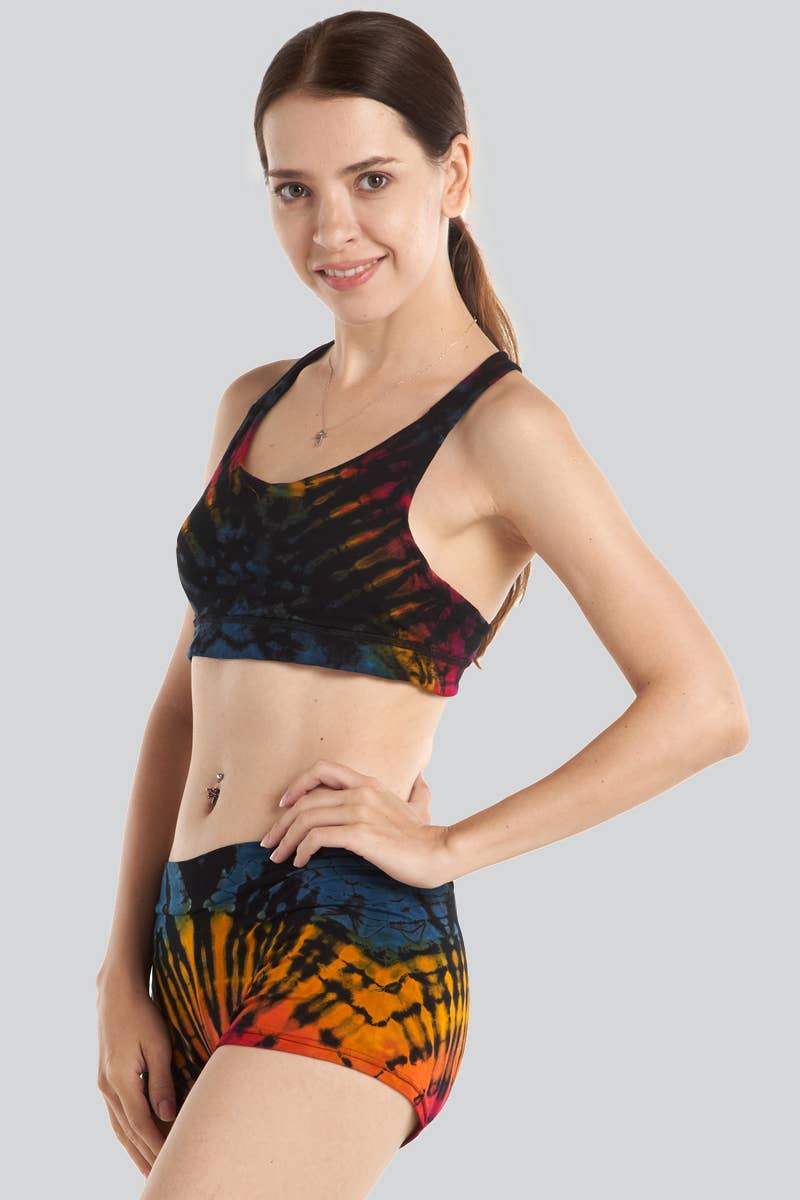 Kathmandu Imports - Wholesale Knit Top - Women's - Tie-Dye Crop Top (TH-1358)3