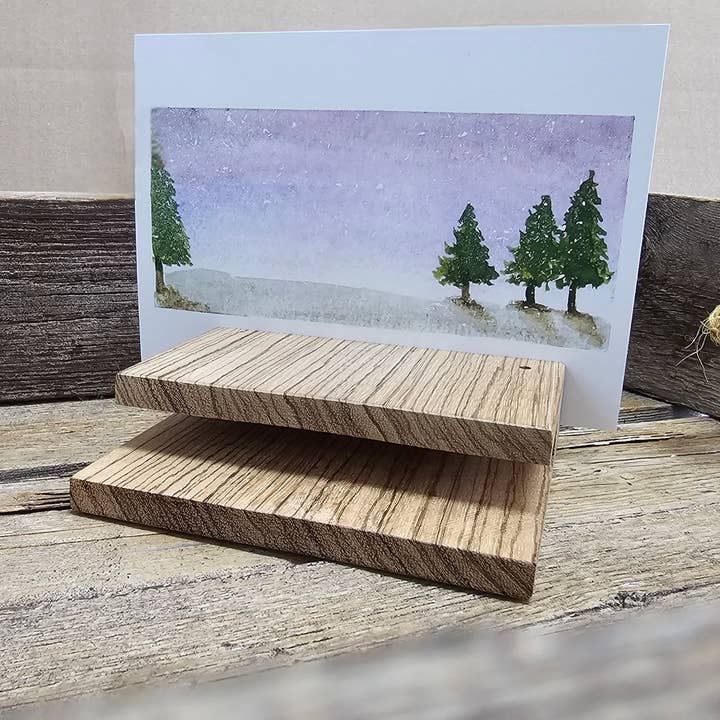 Survivors Alliance for Growth and Employment - Wholesale Art Print - Snowy Pines Watercolor Prints -Set of 20