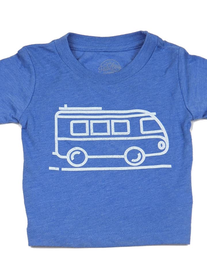 Camiseta Baby Surf Bus para venta al por mayor de Four Boys of Summer LLC