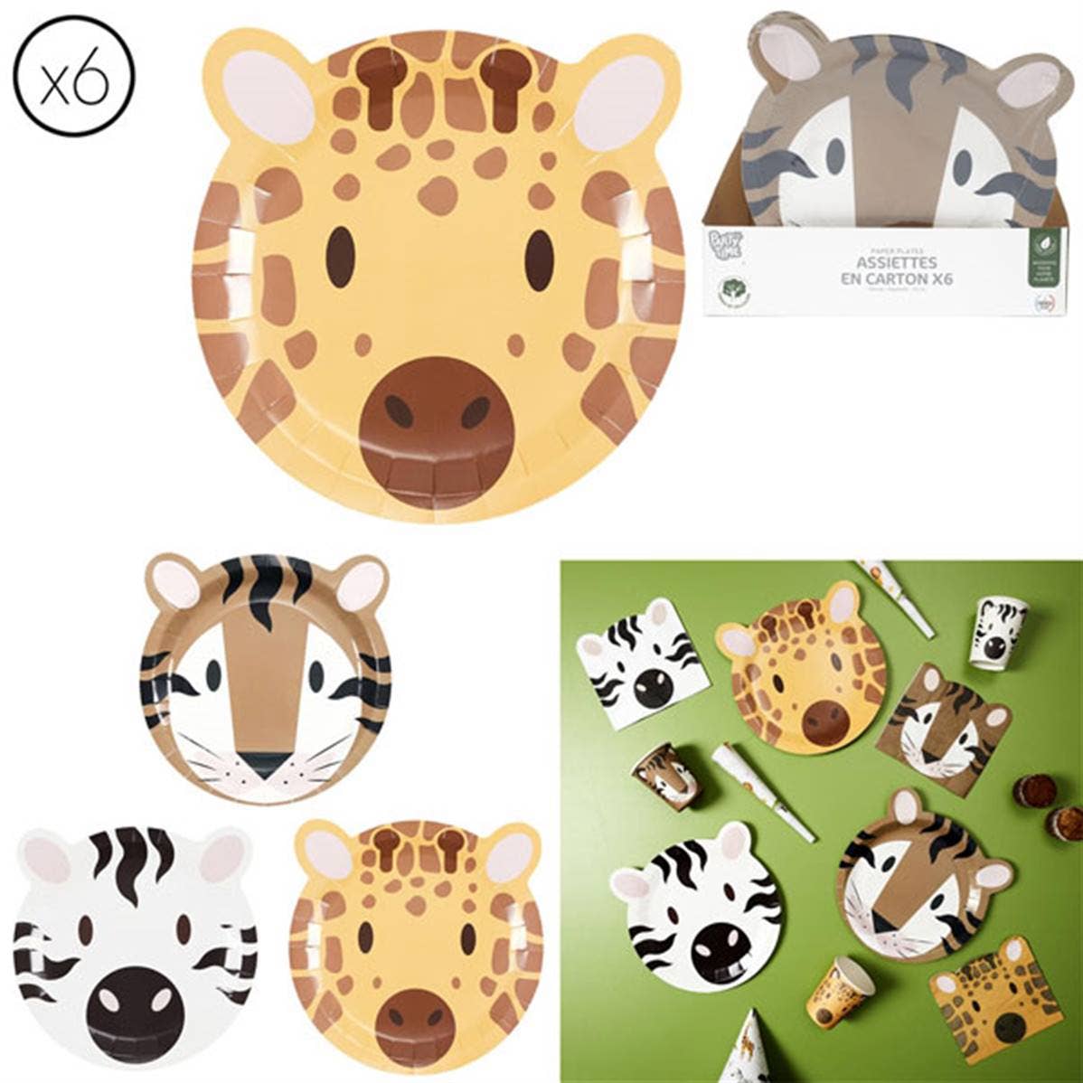 TSJJ - Wholesale Dinner Plate - Kids & Baby - Savane X6 Paper Plate0