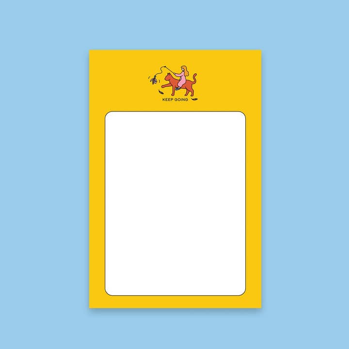 Keep Going Notepad for wholesale by Recovering Lazyholic