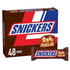 Barres Snickers, 48 unités pour la vente par Long Island Candy Factory
