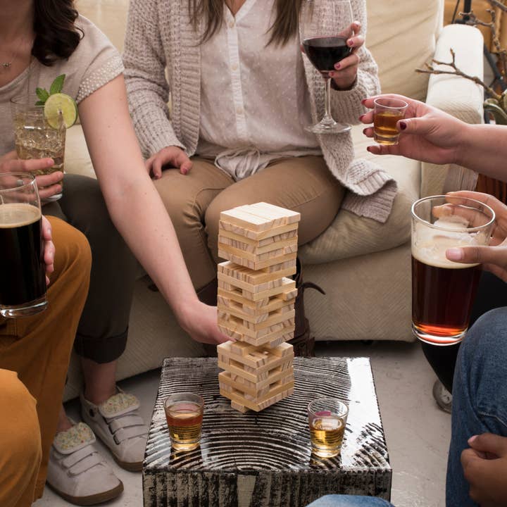 TRUE - Wholesale Stacking Game - Stack Block Stacking Party Drinking Game with Shot Glasses3