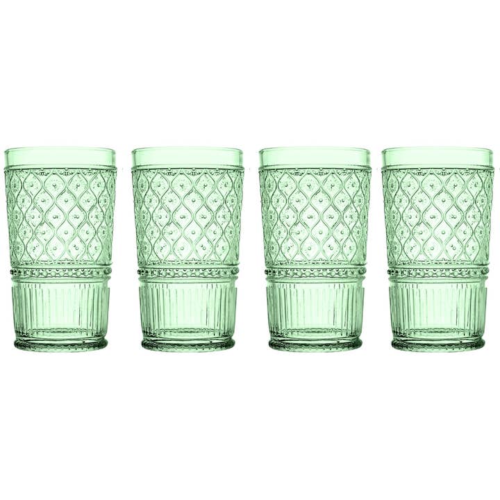 Claro Green Highball, Set of 4 for wholesale by Godinger