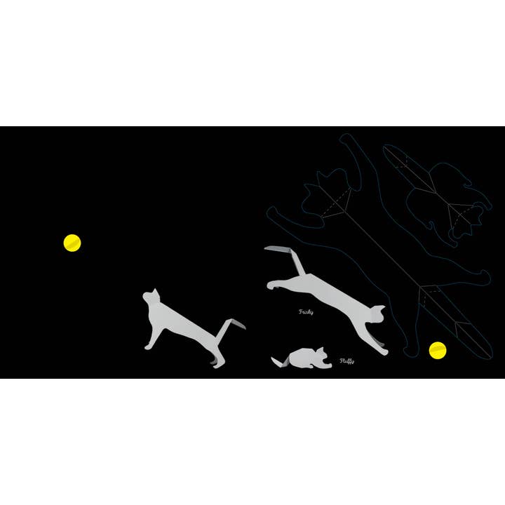 Schiffer Publishing - Wholesale Coloring & Activity Book - Adult - Cats: Fold & Play3