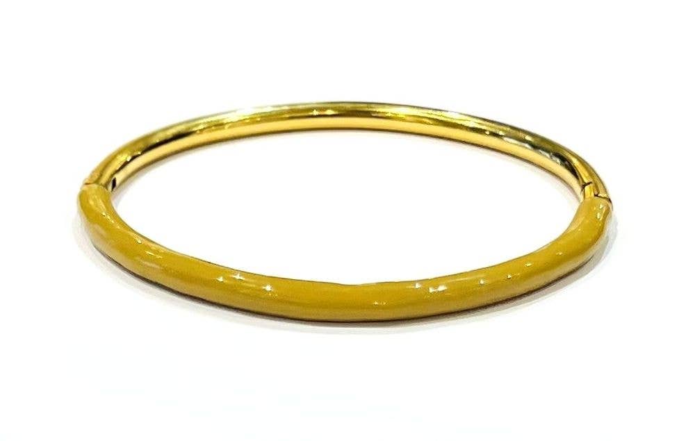 Bijoux 7bis – Engroshandel Armbånd – Bicolor armbånd i forgyldt stål og farvet emalje0