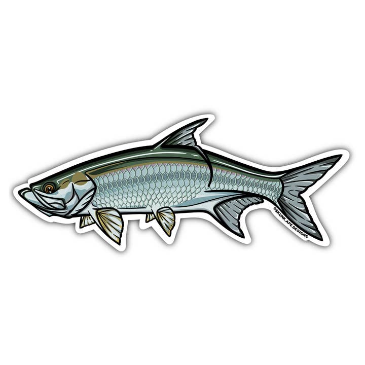 Tarpon Sticker for wholesale by Skunk Ape Designs LLC