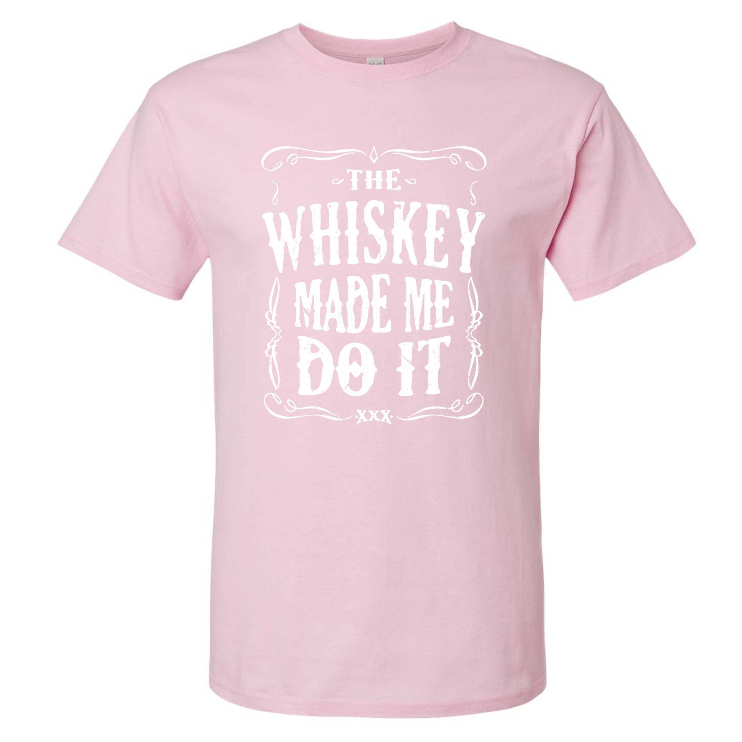 Wi-Wear – T-shirt estampada - Homem por atacado – T-shirt masculina The Whiskey Made Me Do It | Camisa Engraçada13
