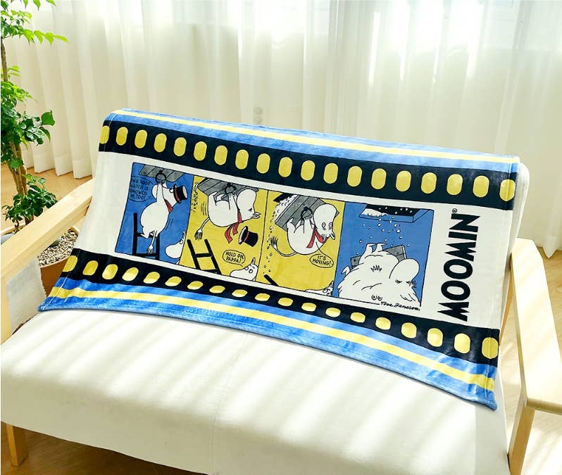 K-Wonderland - Wholesale Throw Blanket - Moomin Illust Warm Cozy Throw Mini Blanket13
