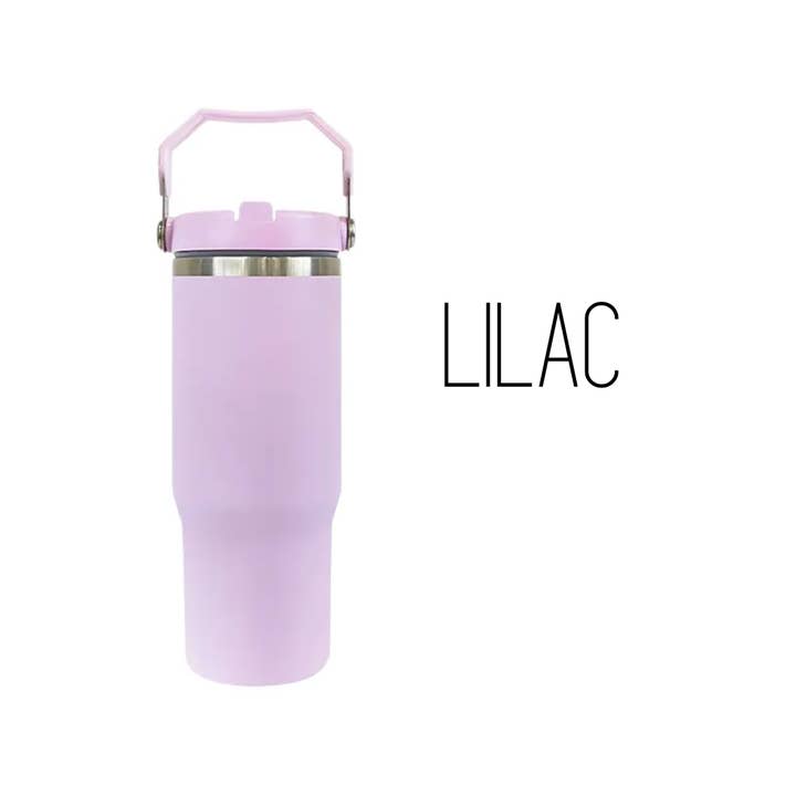 Sublimation Kings of Florida - Wholesale Insulated Mug/Tumbler - Sublimation 30-ounce Flip Straw Tumbler| Carry handle4