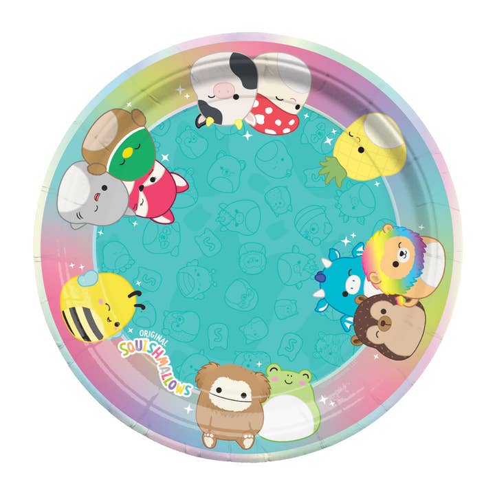 Squishmallows Plates 9in - Squishmallows Party Decorations for wholesale by Treasures Gifted