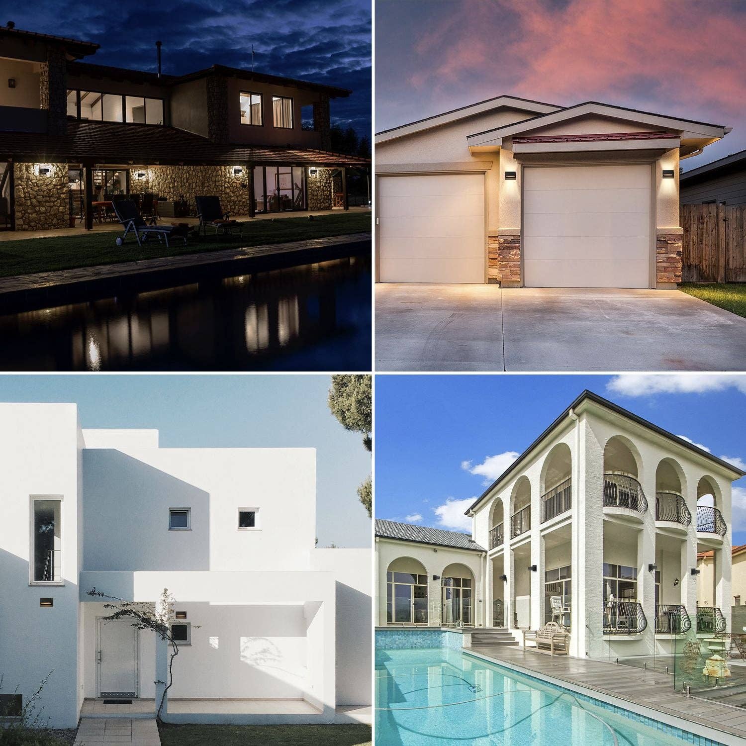 Hard Rock Health Stores - Venta al por mayor Luces de exterior/césped - Aplique de Pared Inowel LED Integrado Luz de Porche Moderna Impermeable IP54 Lámparas de Pared Exterior Luz de Esqueleto Arriba/Abajo 175050