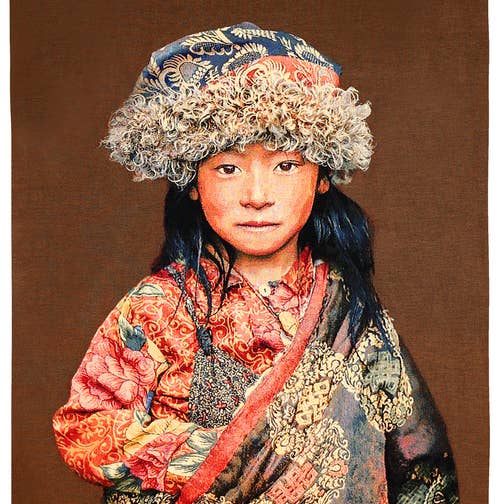 Tibetan child by Alison Wright for wholesale by FS Home Collections