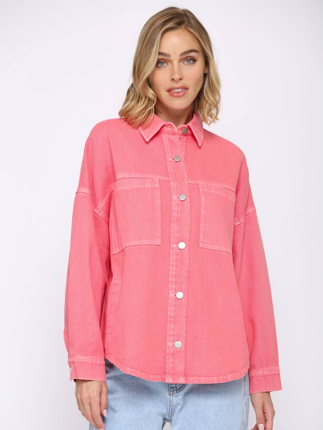 GEWASCHENES JEANSHEMD (FJ5016) für den Großhandel von FATE