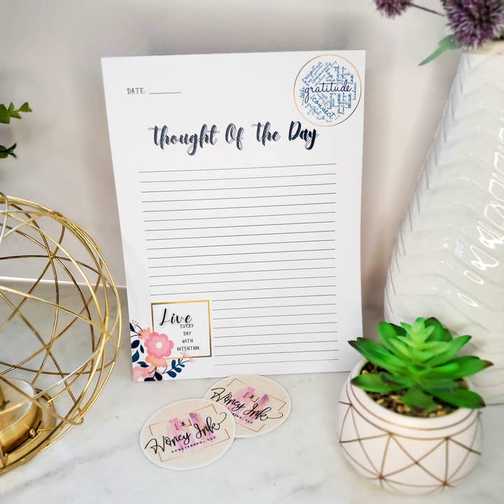 Thought of The Day Notepad for wholesale by HoneyInk™️