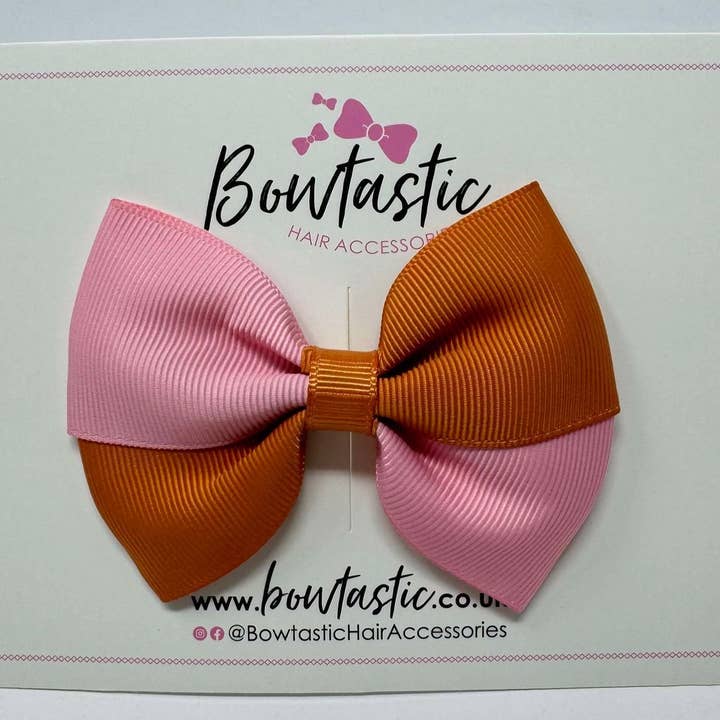 3.5 Inch Twist Bow - Ginger & Peony for wholesale by Bowtastic Hair Accessories