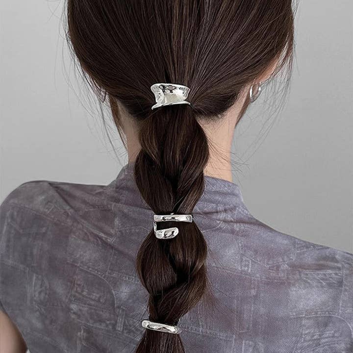 LadyJuneAccessories - Wholesale Hair Accessories Set - Women's - Ponytail Holder, Ponytail Hook,Hair Cuff Set 3 pieces