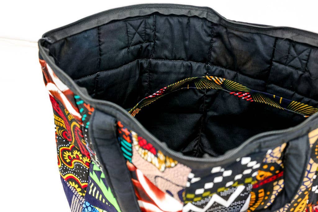 Gitzell FairTrade - Vente Tote bag – femme - Sac fourre-tout en patchwork4