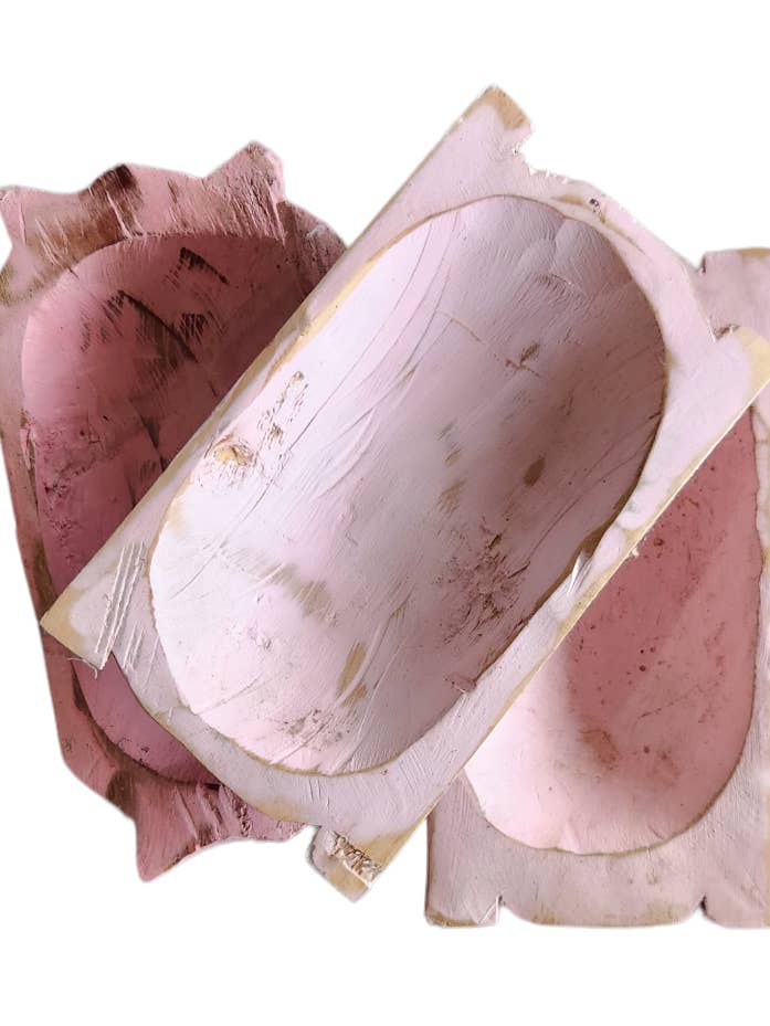 Inte ljus redo olika former rosa skål för wholesale av Luises Perez Imports LLC