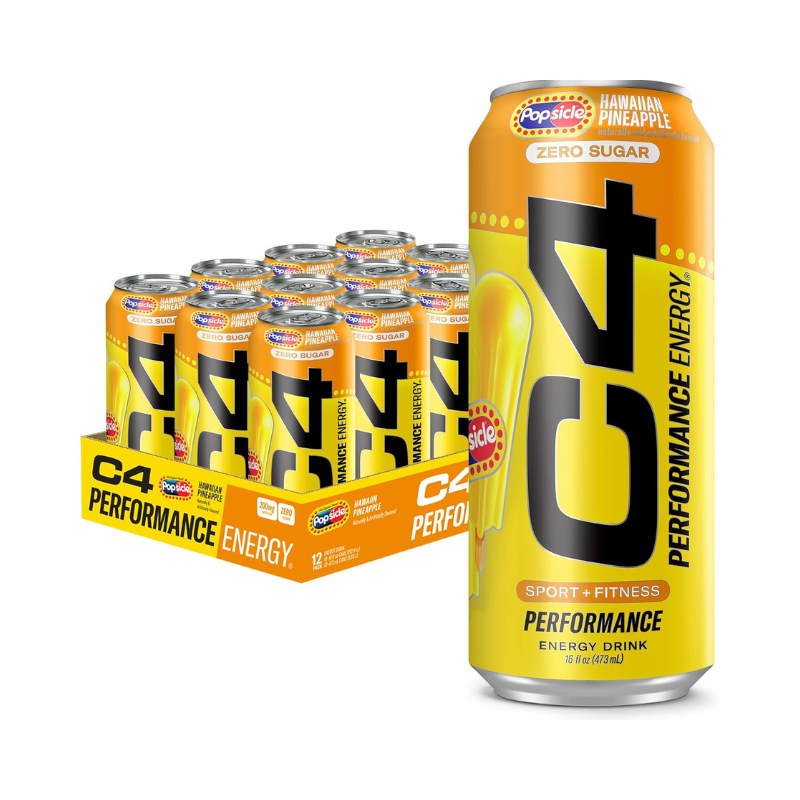 L&F Universal Goods - Vendita all'ingrosso Bevande isotoniche/energetiche - Ghiacciolo C4 Energy Drink Ananas Hawaiano 12/16OZ0