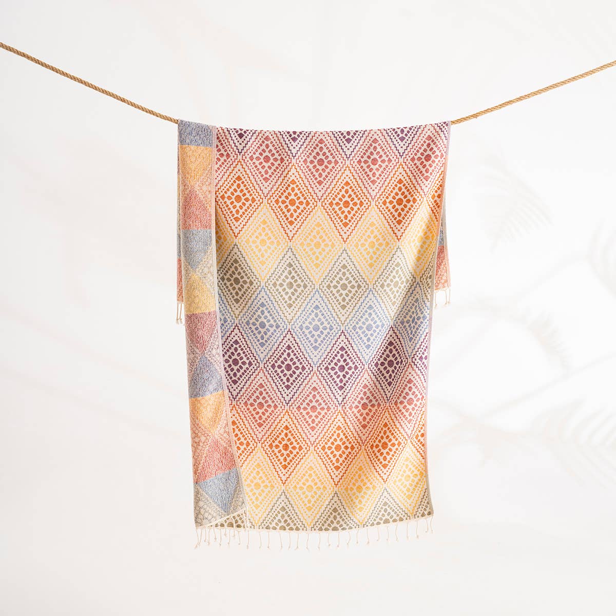 Kikoya – wholesale Beach towel – Multicolor Turkish Towel Bath Beach Spa Pool Terry-backed3