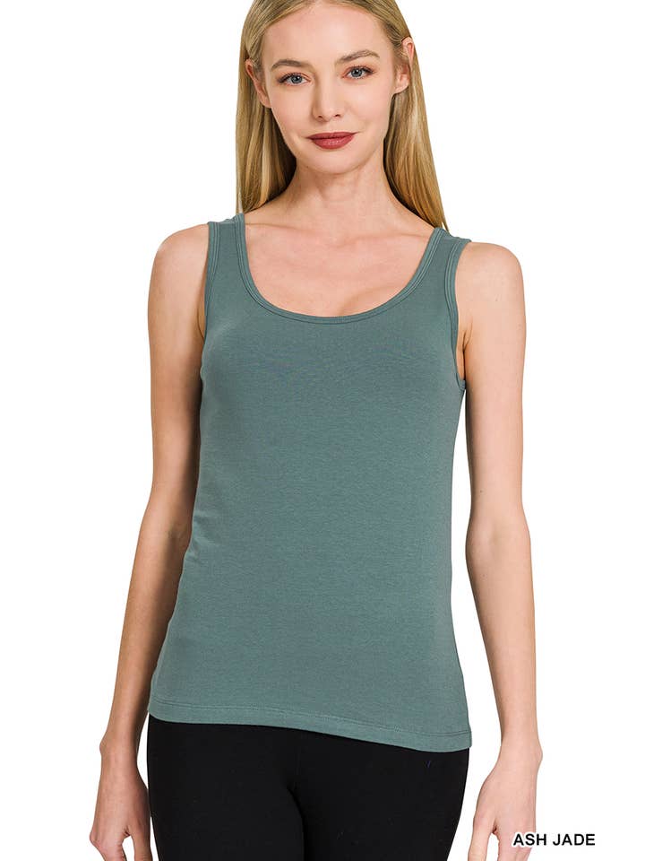 42POPS - Wholesale Tank Top - Women's - `.Cotton Jersey Basic Tank3