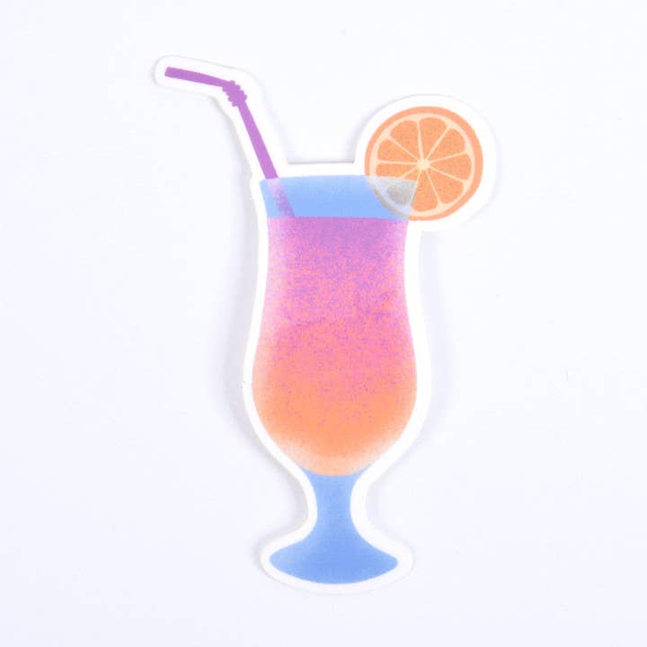 Tropische Drank Vinyl Sticker voor wholesale door Palindrome Art