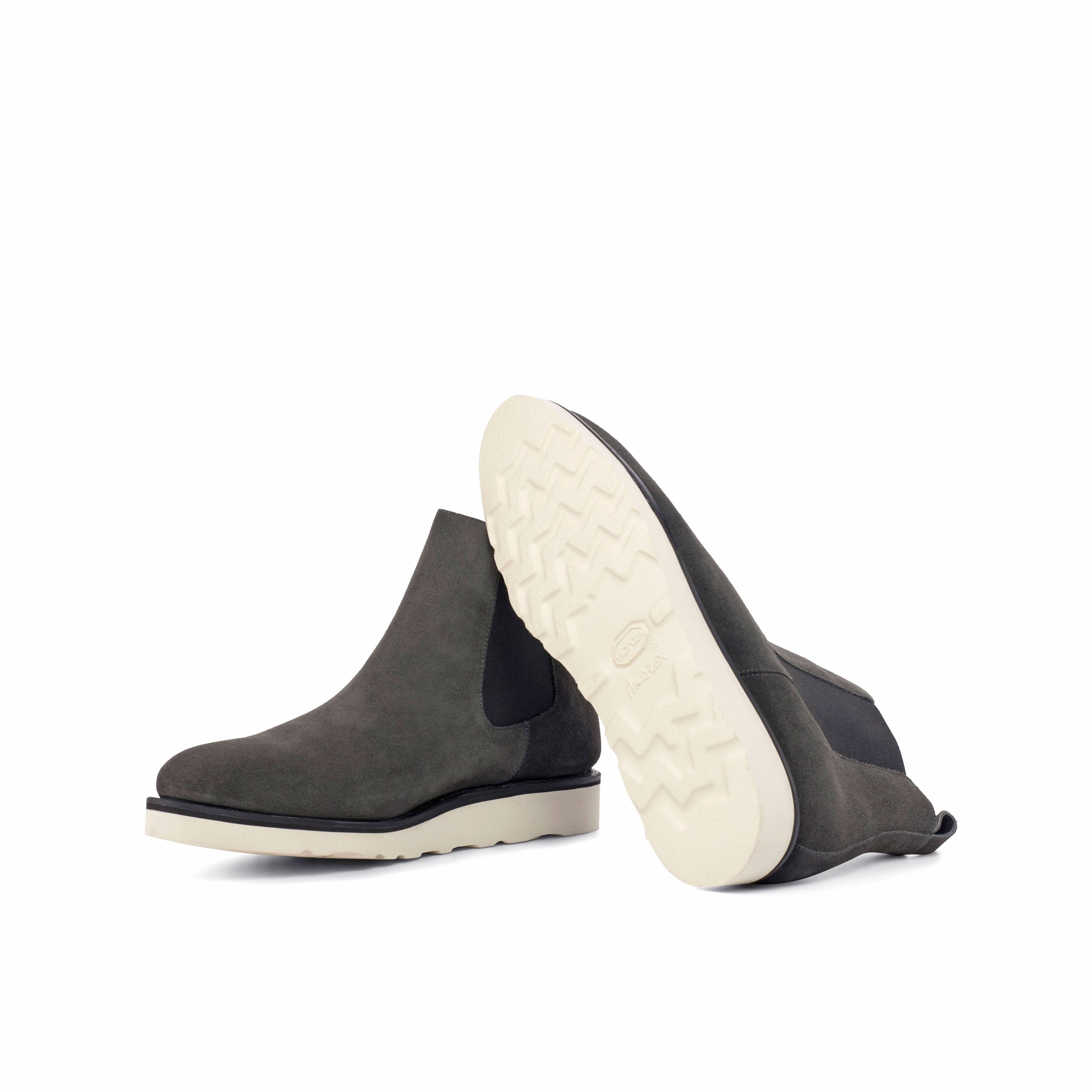 Monza Men's Lux Suede Chelsea Boot in Grey for wholesale on Faire2