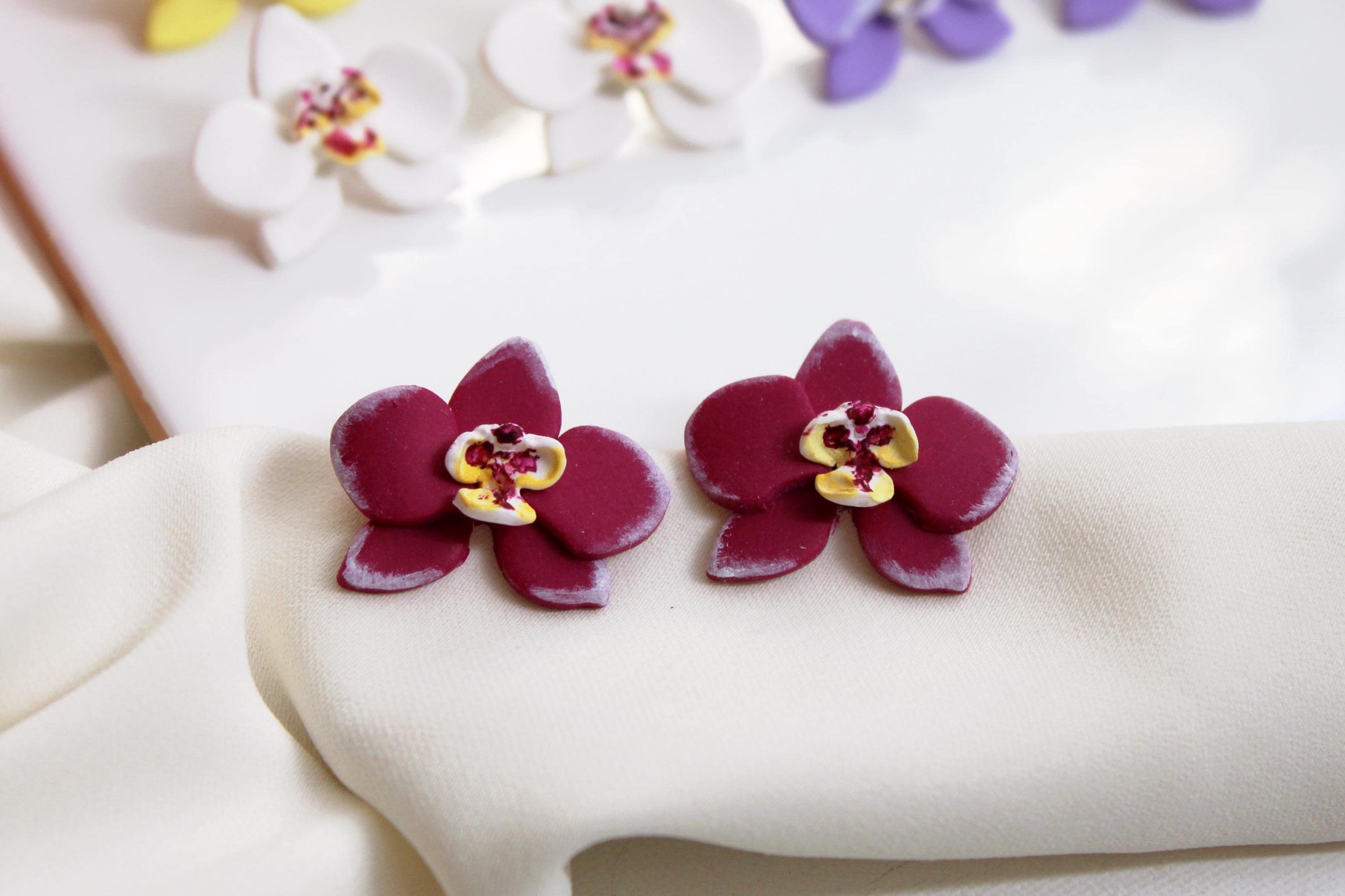 Studio Niani - Wholesale Stud/Post Earrings - Orchid Earrings, Stud Earrings, Botanical Bridal Jewelry8