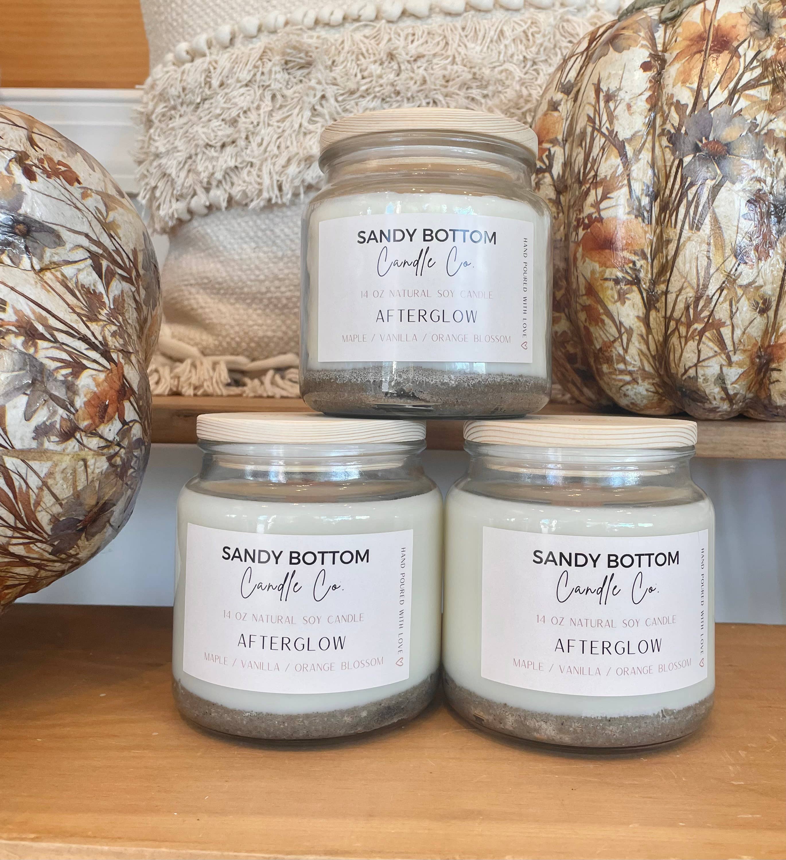 Sandy Bottom Candle Co. - Wholesale Jar/Filled Candle - Afterglow14 oz Soy Candle1