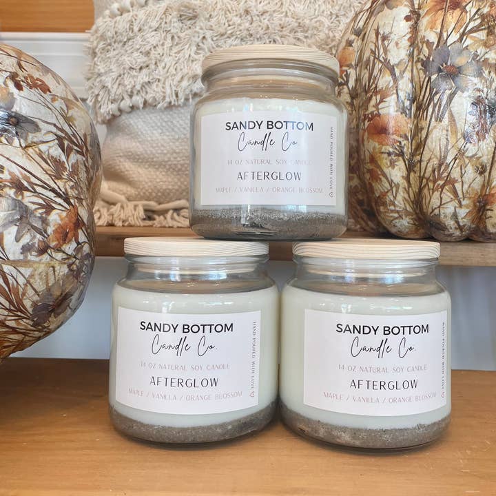 Sandy Bottom Candle Co. - Wholesale Jar/Filled Candle - Afterglow14 oz Soy Candle1