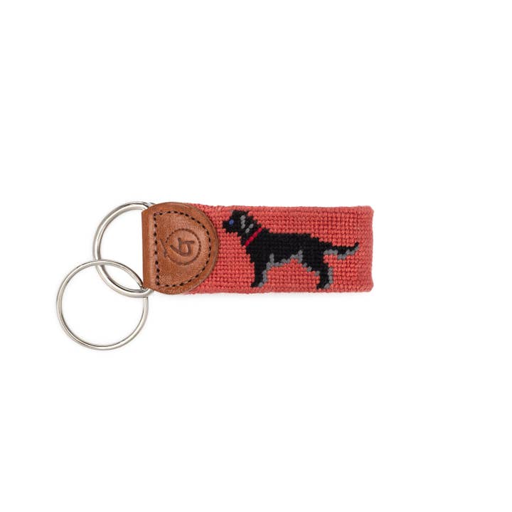 Good Threads - Wholesale Keychain - Unisex - Black Lab Needlepoint Keychain1