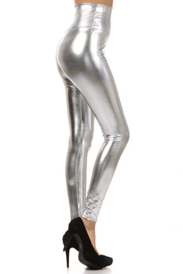 Black Pearl Clothing – wholesale Modeleggings – Dam – Legging i konstläder med hög midja7