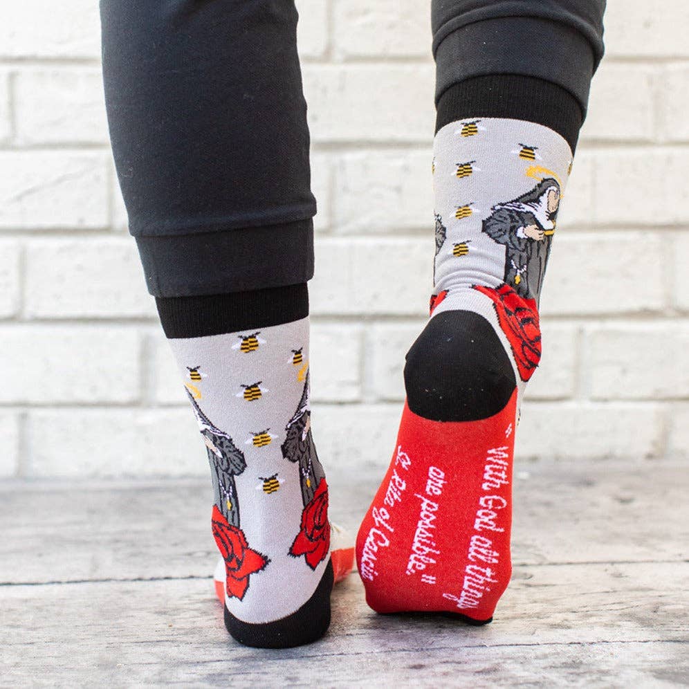 Sock Religious - Wholesale Socks - Unisex - St. Rita Adult Socks3