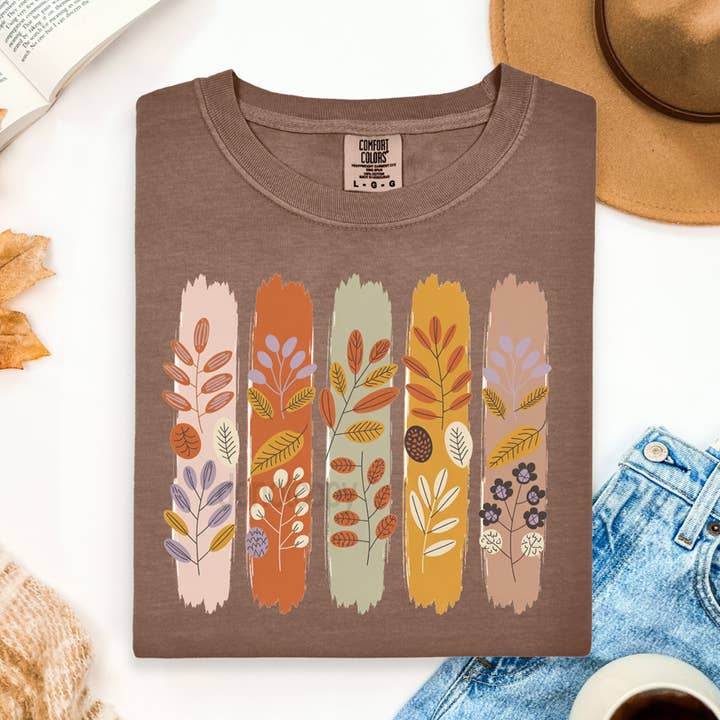 Fall Foliage Brushstrokes DTF Heat Transfer for wholesale by Trendy Transfers