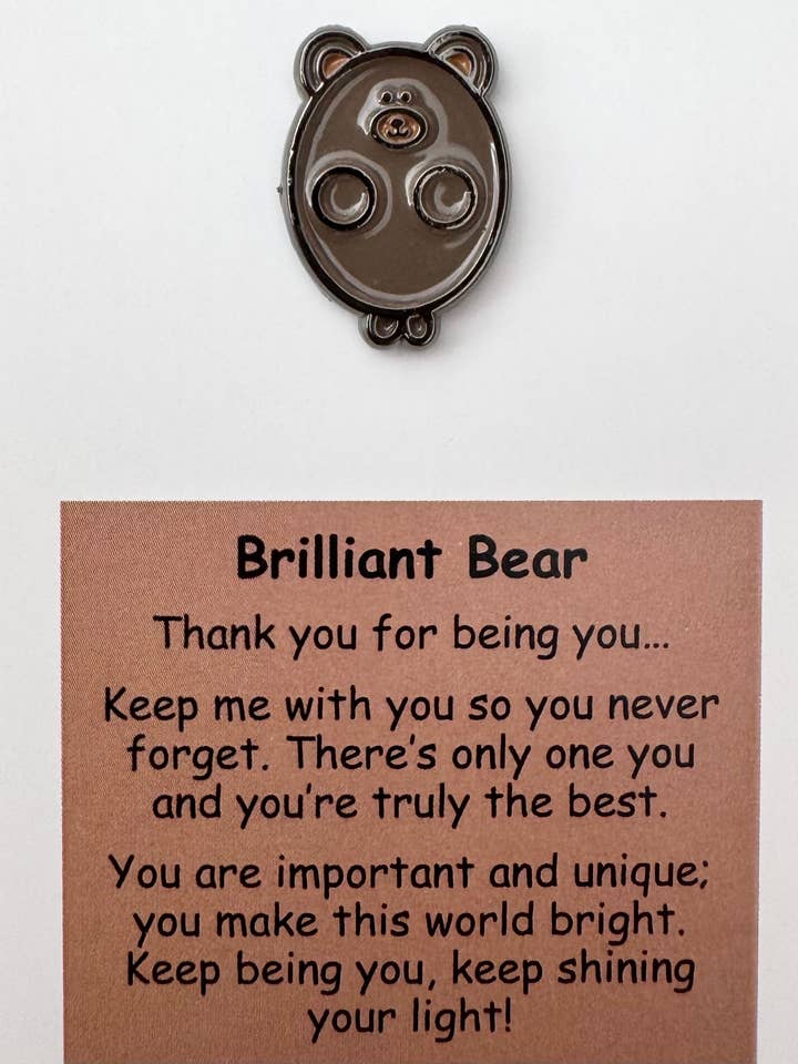 Brilliant Bear Pin for wholesale by Little Joys